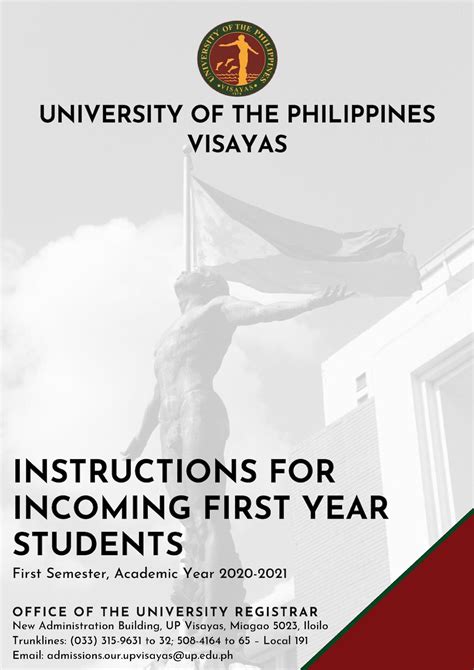 Important Advisories and Resources for First Year Students .